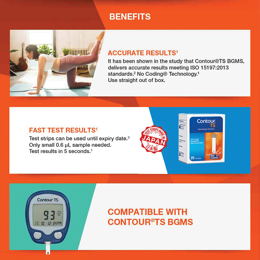Contour TS Blood Glucose Test Strips (25) - Ascensia