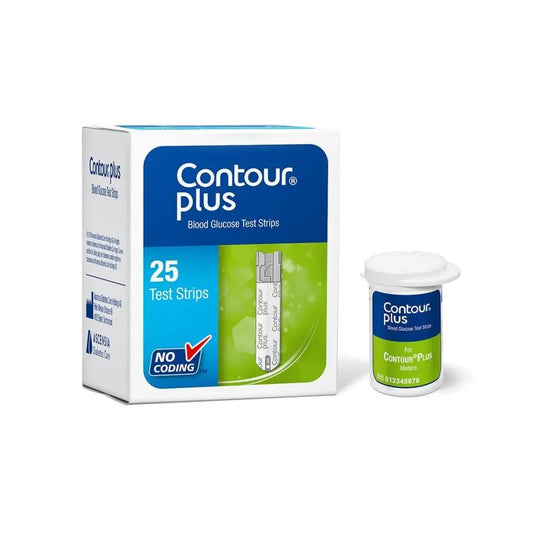 Contour Plus Blood Glucose Test Strips (25) - Ascensia