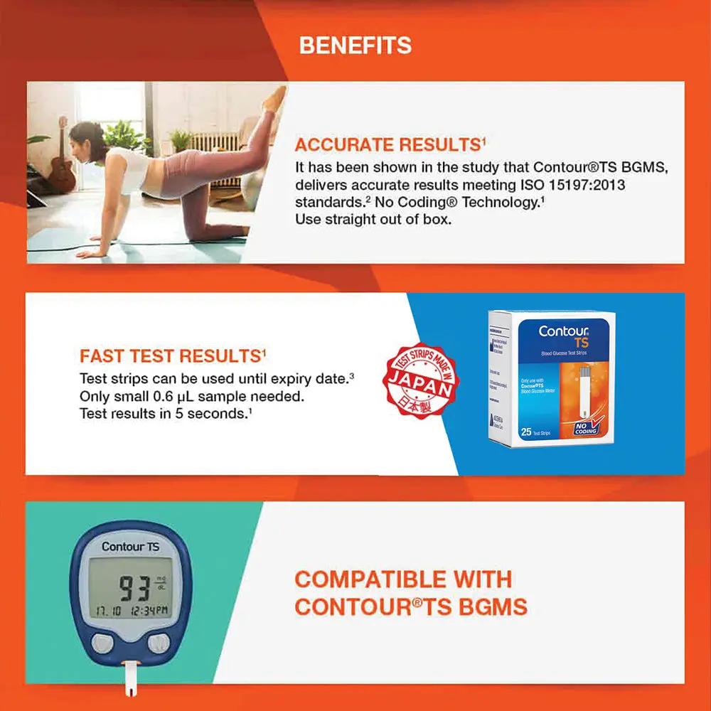 Contour TS Blood Glucose Test Strips (25) - Ascensia