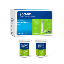 Contour Plus Blood Glucose Test Strips (2x25)