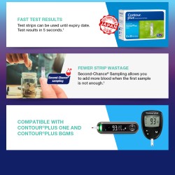 Contour Plus Blood Glucose Test Strips (2x25)