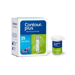 Contour Plus Blood Glucose Test Strips (1x25)